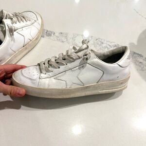 GOLDEN GOOSE SUPER STAR ALL WHITE - SIZE 39 EU  (8.5 women's)